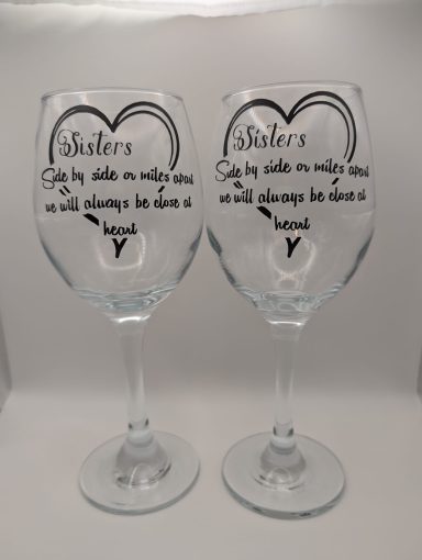 Matching Sister Wine Glasses Matching Sister Wine Glasses