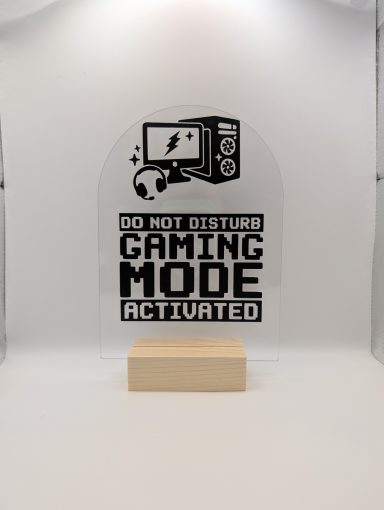 Gaming Mode Acrylic Decoration Beautiful acrylic home decorations that are personalised for all occasions. These make amazing gifts and a unique touch in your home.